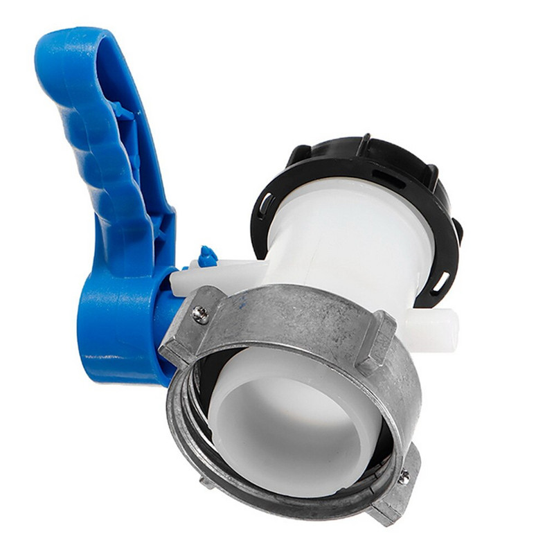 IBC bako adapteris 1000 l DN50 62/75 mm litras 62 mm, skirtas eksportuoti vyrišką 2 colių peteliško vožtuvo jungiklį Priedai Įrankiai Sodo įrankiai