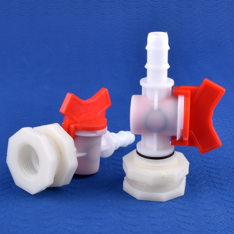1-30 készlet/tétel G1/2 - 4-20 mm-es ABS víztartály csatlakozó POM szelepkészlet akváriumi tartály csatlakozó kerti öntözővíz medence tömlőcsatlakozó