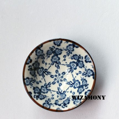 WIZAMONY Drinkware Kínai Kung Fu teáskészlet Teáscsészék Kézzel festett kék-fehér kerámia porcelán puer Oolong teához