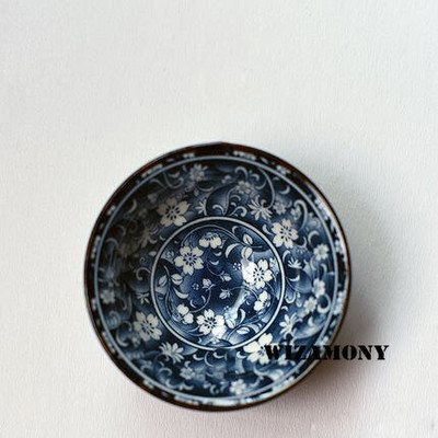 WIZAMONY Drinkware Kínai Kung Fu teáskészlet Teáscsészék Kézzel festett kék-fehér kerámia porcelán puer Oolong teához