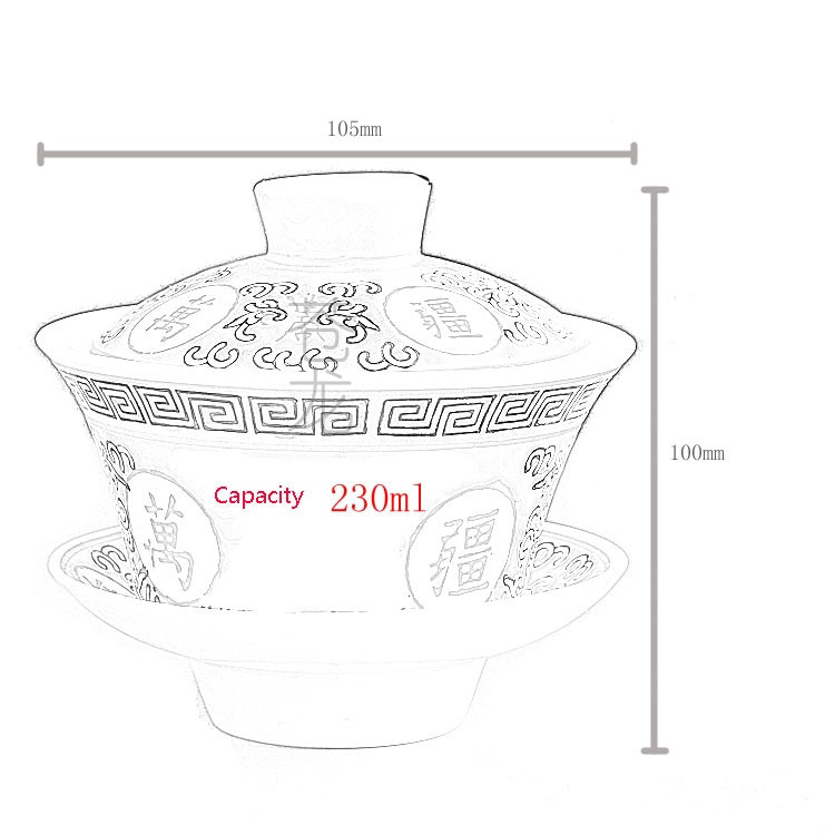 Κεραμικό Jingdezhen Παλιό Εργοστάσιο Αρχαίο Χειροποίητο Παστέλ Καλυμμένο Μπολ Μεγάλου μεγέθους Πολιτιστική Επανάσταση