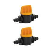 Furtun de grădină 1/4 supapă miniaturală 4/7mm supapă de control barb irigare apă robinet de grădină 4/7 furtun conector de oprire 100 buc