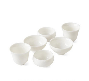 Υψηλής ποιότητας κινέζικο μπολ τσαγιού Ποτό Φλιτζάνια τσαγιού Artisanal Porcelain Ceramics White Pigmentada Κινέζικα φλιτζάνια τσαγιού Kung Fu Tea Game