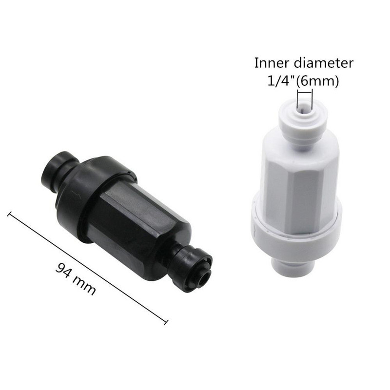 1 db rozsdamentes acél 120 mesh szűrő 6 mm-es interfész 1/4" gyorscsatlakozó mikroszűrő kerti csúszózár vízszűrő tisztító elülső