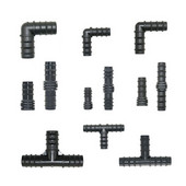 50db 16mm 20mm 25mm PE Pipe Tee könyök Javító végdugó csatlakozók 1/2 3/4" kerti víz csepegtető öntözés vízcső csatlakozó
