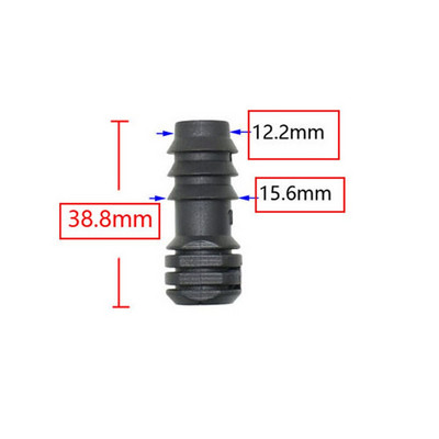 50db 16mm 20mm 25mm PE Pipe Tee könyök Javító végdugó csatlakozók 1/2 3/4" kerti víz csepegtető öntözés vízcső csatlakozó
