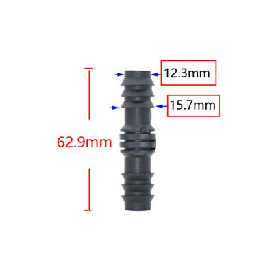 50db 16mm 20mm 25mm PE Pipe Tee könyök Javító végdugó csatlakozók 1/2 3/4" kerti víz csepegtető öntözés vízcső csatlakozó