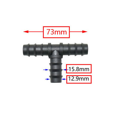 50db 16mm 20mm 25mm PE Pipe Tee könyök Javító végdugó csatlakozók 1/2 3/4" kerti víz csepegtető öntözés vízcső csatlakozó