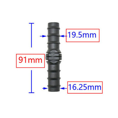 50db 16mm 20mm 25mm PE Pipe Tee könyök Javító végdugó csatlakozók 1/2 3/4" kerti víz csepegtető öntözés vízcső csatlakozó
