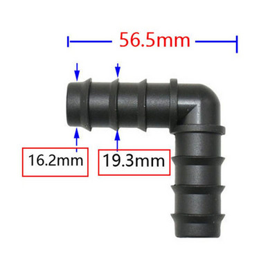 50db 16mm 20mm 25mm PE Pipe Tee könyök Javító végdugó csatlakozók 1/2 3/4" kerti víz csepegtető öntözés vízcső csatlakozó