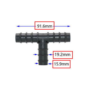 50db 16mm 20mm 25mm PE Pipe Tee könyök Javító végdugó csatlakozók 1/2 3/4" kerti víz csepegtető öntözés vízcső csatlakozó