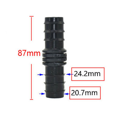50db 16mm 20mm 25mm PE Pipe Tee könyök Javító végdugó csatlakozók 1/2 3/4" kerti víz csepegtető öntözés vízcső csatlakozó