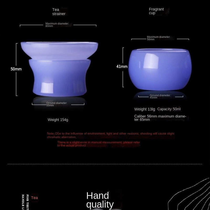 Senovinio stiklo nefrito porceliano imperatoriaus purpurinės arbatos puodelis Arbata Tureen Justice Cup Kinų Kung Fu arbatos rinkinys Aukščiausios klasės arbatos virimo aparatas