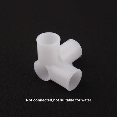 4vnt NuoNuoWell plastikinis vidinis skersmuo 12mm 16mm 20mm 25mm PE trišakis jungtis Keturių penkių krypčių jungties vamzdžių adapterio spintos detalės