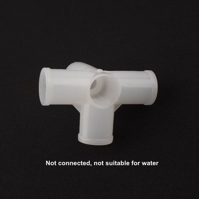 4vnt NuoNuoWell plastikinis vidinis skersmuo 12mm 16mm 20mm 25mm PE trišakis jungtis Keturių penkių krypčių jungties vamzdžių adapterio spintos detalės