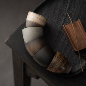 Senovinio stiliaus Jingchu puodelis Japoniško stiliaus rankų darbo akmens masės arbatos puodelis Keraminis Kung Fu arbatos puodelis Mažas vieno puodelio dubenėlio puodelis arbatos puodelis