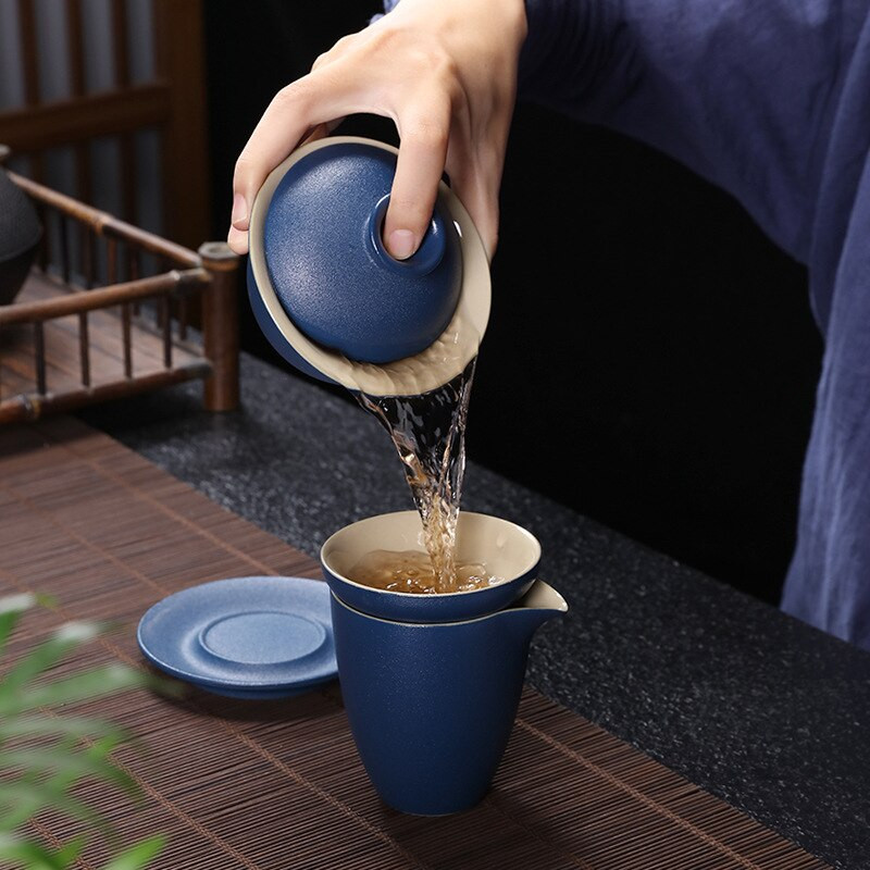 Japán stílusú kőedény kancsó Kerámia Kerámia Gong Bei-cha Qi Egyenletes csésze Kiegészítők Tea infúziók