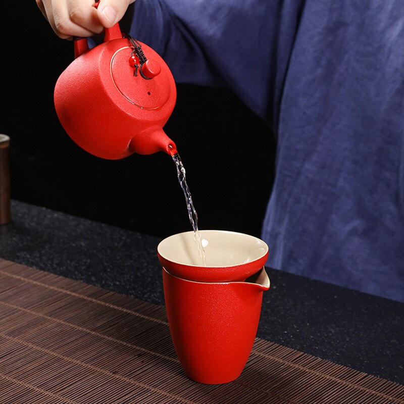 Japán stílusú kőedény kancsó Kerámia Kerámia Gong Bei-cha Qi Egyenletes csésze Kiegészítők Tea infúziók