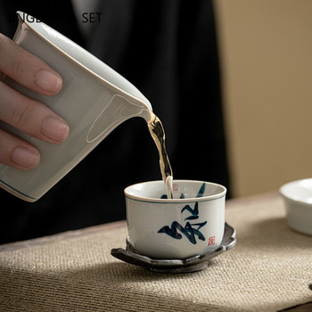 Κινεζική παράδοση Χειροποίητο κεραμικό φλιτζάνι τσαγιού Φλιτζάνι καφέ Ταξιδιωτικό μπολ τσαγιού Οικιακή μπουτίκ τσαγιού Φορητό προσωπικό μονό φλιτζάνι