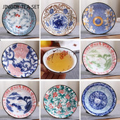 2db kínai kék-fehér porcelán kúpos teáscsésze, kézzel festett kerámia teástál utazási hordozható teáskészlet Kellékek teáscsésze 70 ml