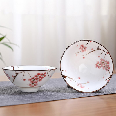 2db kínai kék-fehér porcelán kúpos teáscsésze, kézzel festett kerámia teástál utazási hordozható teáskészlet Kellékek teáscsésze 70 ml