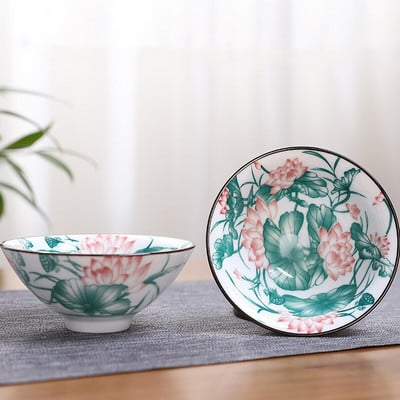 2db kínai kék-fehér porcelán kúpos teáscsésze, kézzel festett kerámia teástál utazási hordozható teáskészlet Kellékek teáscsésze 70 ml