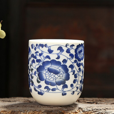 2 buc. ceașcă de ceai din porțelan albastru și alb antic Boutique ceașcă de ceai din ceramică de uz casnic castron mic de ceai accesorii chinezești pentru ceremonie de ceai