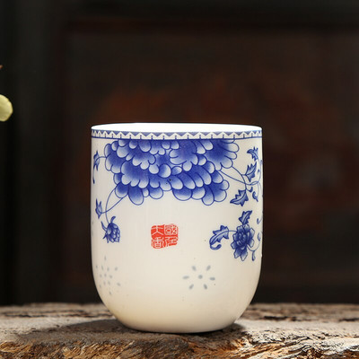 2 buc. ceașcă de ceai din porțelan albastru și alb antic Boutique ceașcă de ceai din ceramică de uz casnic castron mic de ceai accesorii chinezești pentru ceremonie de ceai