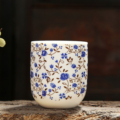 2 buc. ceașcă de ceai din porțelan albastru și alb antic Boutique ceașcă de ceai din ceramică de uz casnic castron mic de ceai accesorii chinezești pentru ceremonie de ceai