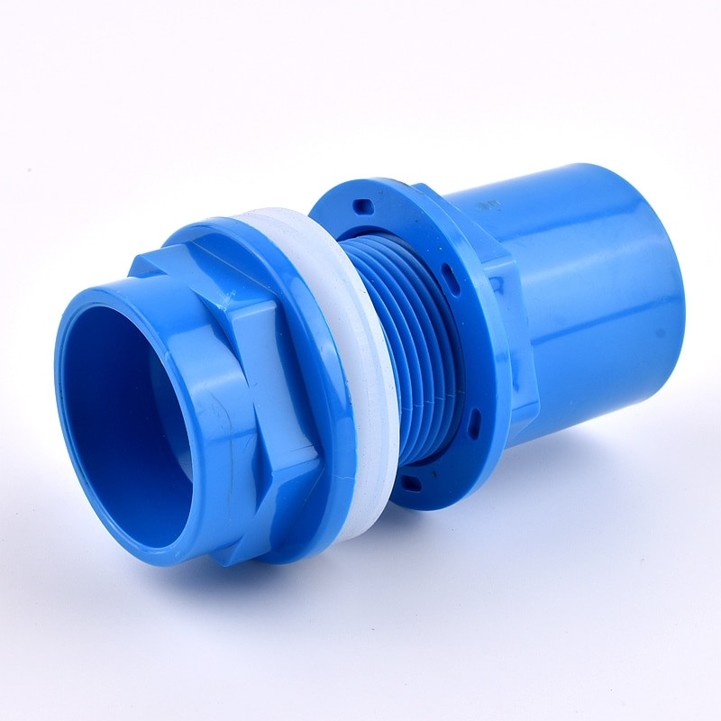 2 ~ 20 buc. ID albastru 20 ~ 50 mm PVC Acvariu Butt Fish Tank Conector de drenare Conector de drenare pentru țeavă UPVC Gros, Adaptor de scurgere a țevii, Racorduri de intrare ieșire