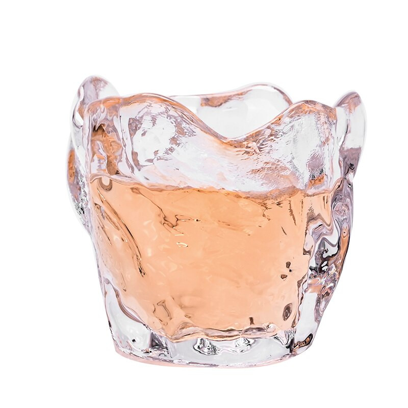 Üveg teáscsésze 50 ml-es üvegpohár különleges alakú teáscsésze Kung Fu italos csésze sűrített teástál teáscsésze