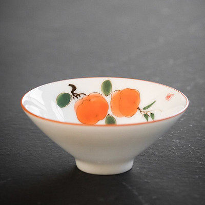 60 ml-es, kézzel festett kerámia teáscsésze tál teáskészlet teáskészlet csésze kungfu teáscsészék fehér porcelán mesterpohár kis kúpos tál Chazhan