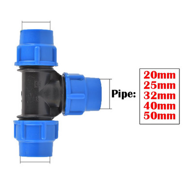 20/25/32/40/50 mm PVC PE toru kraanivee jaotur plastklapi ühendus aiatalu kastmisveetoru vooliku ühendustarvikud