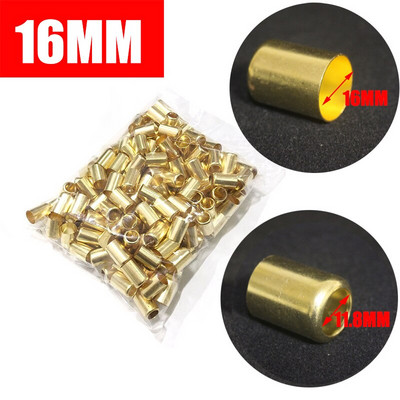 50 db-os csomag sárgaréz préselt hüvelyek permetező tömlő gumicső érvég Réz cső kipufogó csatlakozó 11,5 mm - 16 mm csőcsatlakozó