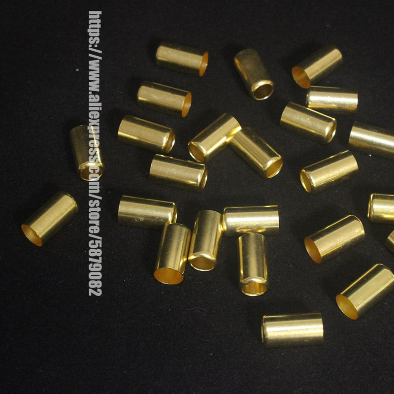 50 db-os csomag sárgaréz préselt hüvelyek permetező tömlő gumicső érvég Réz cső kipufogó csatlakozó 11,5 mm - 16 mm csőcsatlakozó