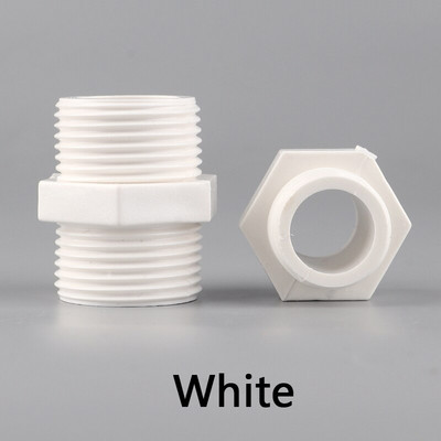 5db PVC csőcsatlakozó 1/2" 3/4" 1" Apa menetes PVC csőcsatlakozó Kerti öntözőcső idomok Vízellátó csövek csatlakozásai