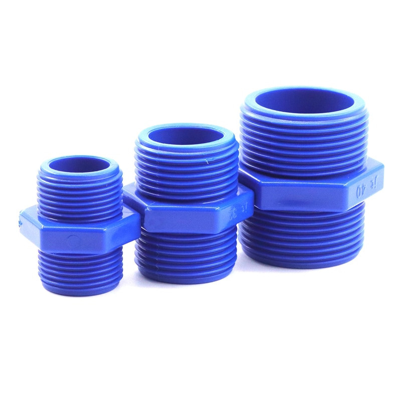 5db PVC csőcsatlakozó 1/2" 3/4" 1" Apa menetes PVC csőcsatlakozó Kerti öntözőcső idomok Vízellátó csövek csatlakozásai