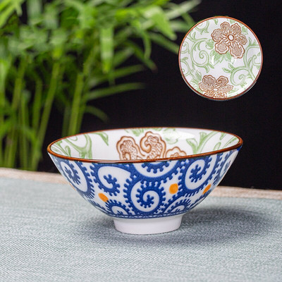 6 db/tétel Kézzel festett kék-fehér porcelán teáscsésze kínai butik kerámia teástál utazási hordozható teáscsésze otthoni teáskészlet