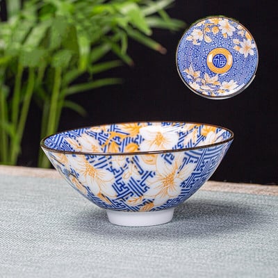 6 db/tétel Kézzel festett kék-fehér porcelán teáscsésze kínai butik kerámia teástál utazási hordozható teáscsésze otthoni teáskészlet