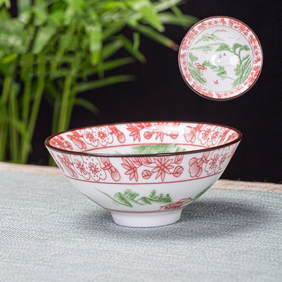 6 db/tétel Kézzel festett kék-fehér porcelán teáscsésze kínai butik kerámia teástál utazási hordozható teáscsésze otthoni teáskészlet