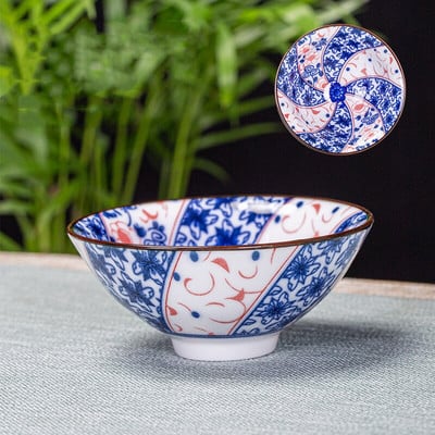 6 db/tétel Kézzel festett kék-fehér porcelán teáscsésze kínai butik kerámia teástál utazási hordozható teáscsésze otthoni teáskészlet