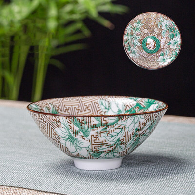 6 db/tétel Kézzel festett kék-fehér porcelán teáscsésze kínai butik kerámia teástál utazási hordozható teáscsésze otthoni teáskészlet