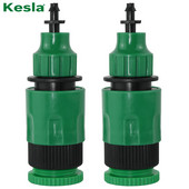 KESLA 2 bucăți cuplare conector rapid cu 1/4 (ID 4mm) sau 3/8 inch (ID 8mm) adaptor ghimpat irigare grădină udare seră