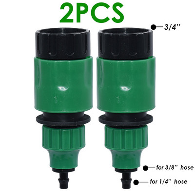 KESLA 2 bucăți cuplare conector rapid cu 1/4 (ID 4mm) sau 3/8 inch (ID 8mm) adaptor ghimpat irigare grădină udare seră