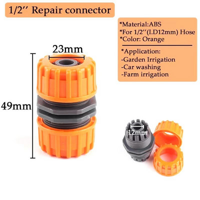 1db 1/2"-1" műanyag réz víztömlő gyorscsatlakozó autómosó cső gyorscsatlakozások kerti öntöző öntözőcső tartozékok