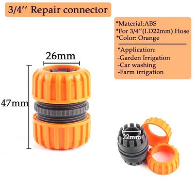 1db 1/2"-1" műanyag réz víztömlő gyorscsatlakozó autómosó cső gyorscsatlakozások kerti öntöző öntözőcső tartozékok
