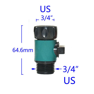 Kerti 5/8" mellbimbó gyorscsatlakozó vízszelep Kerti csap autómosó vízpisztoly csatlakozó 3/4" öntözőtömlő szerelvények 1 db