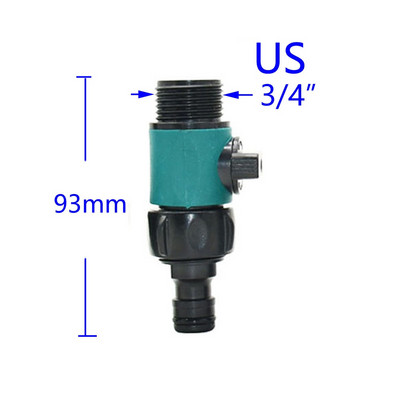 Kerti 5/8" mellbimbó gyorscsatlakozó vízszelep Kerti csap autómosó vízpisztoly csatlakozó 3/4" öntözőtömlő szerelvények 1 db