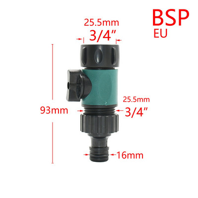 Kerti 5/8" mellbimbó gyorscsatlakozó vízszelep Kerti csap autómosó vízpisztoly csatlakozó 3/4" öntözőtömlő szerelvények 1 db