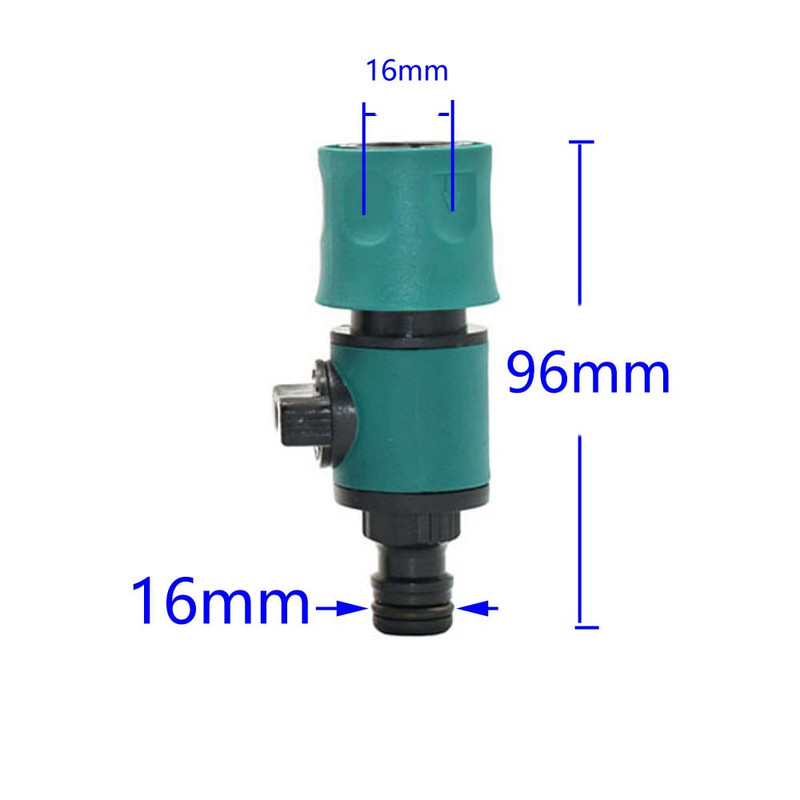 Kerti 5/8" mellbimbó gyorscsatlakozó vízszelep Kerti csap autómosó vízpisztoly csatlakozó 3/4" öntözőtömlő szerelvények 1 db
